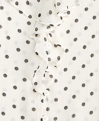 On 34th Women's Printed Ruffle Chiffon Blouse, Macy's Exclusive