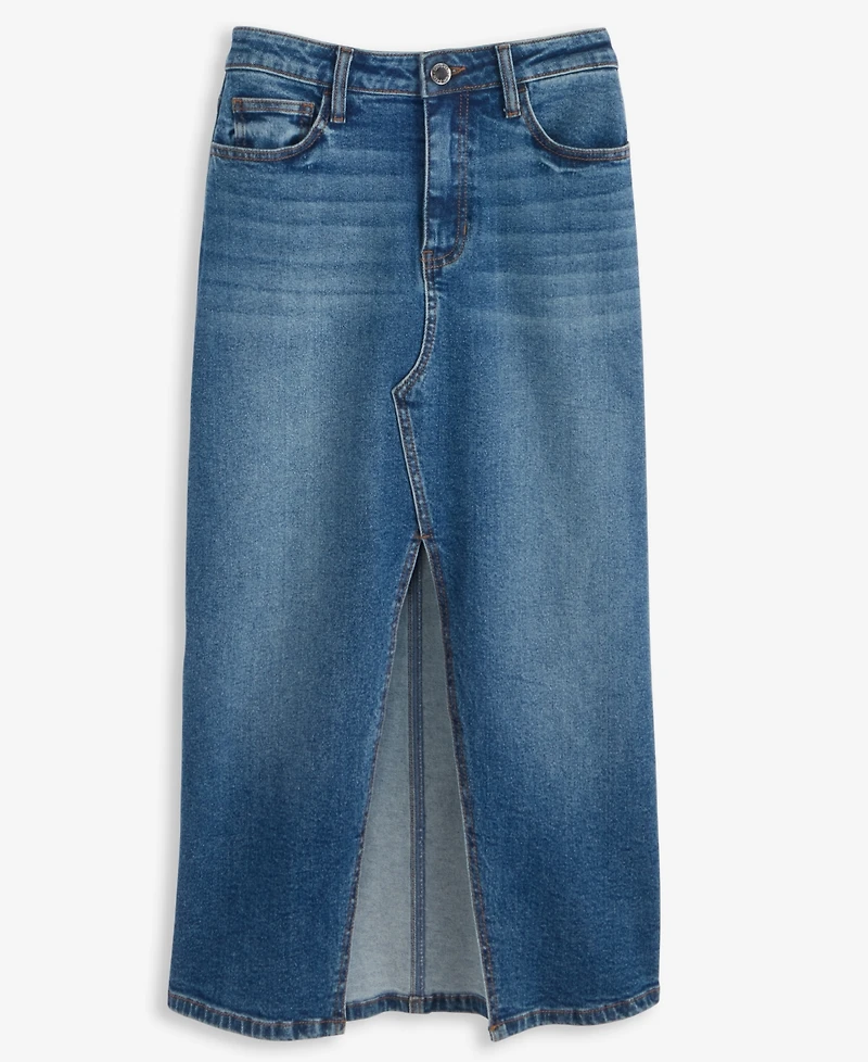 On 34th Women's Denim Midi Skirt, Macy's Exclusive