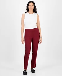 Jm Collection Women's Tummy-Control Cambridge Slim-Leg Pull-On Pants