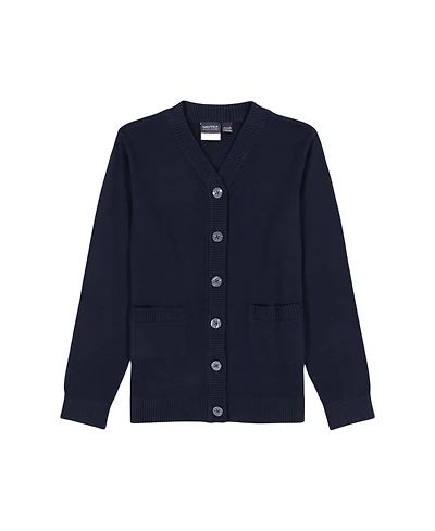 Nautica Big Girls Solid Cardigan Sweater
