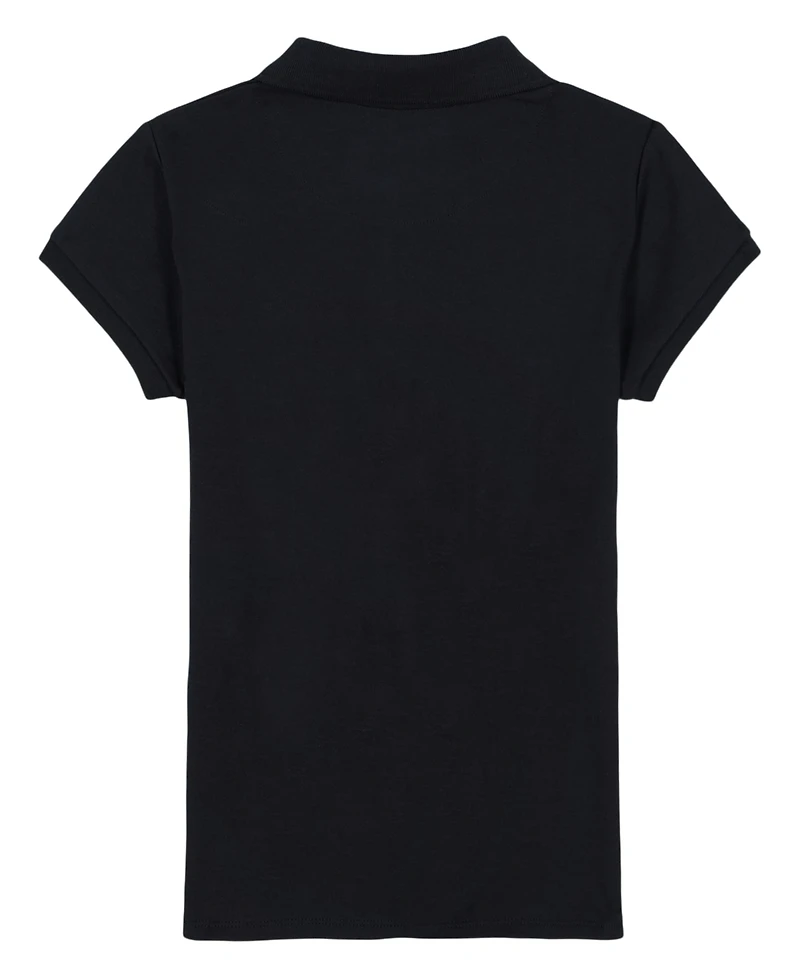 Nautica Big Girls Short Sleeve Interlock Polo Shirt