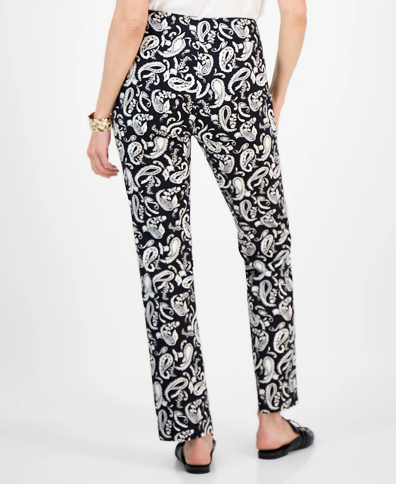 Jm Collection Women's Printed Pull-On Pants, Exclusively at Macy's