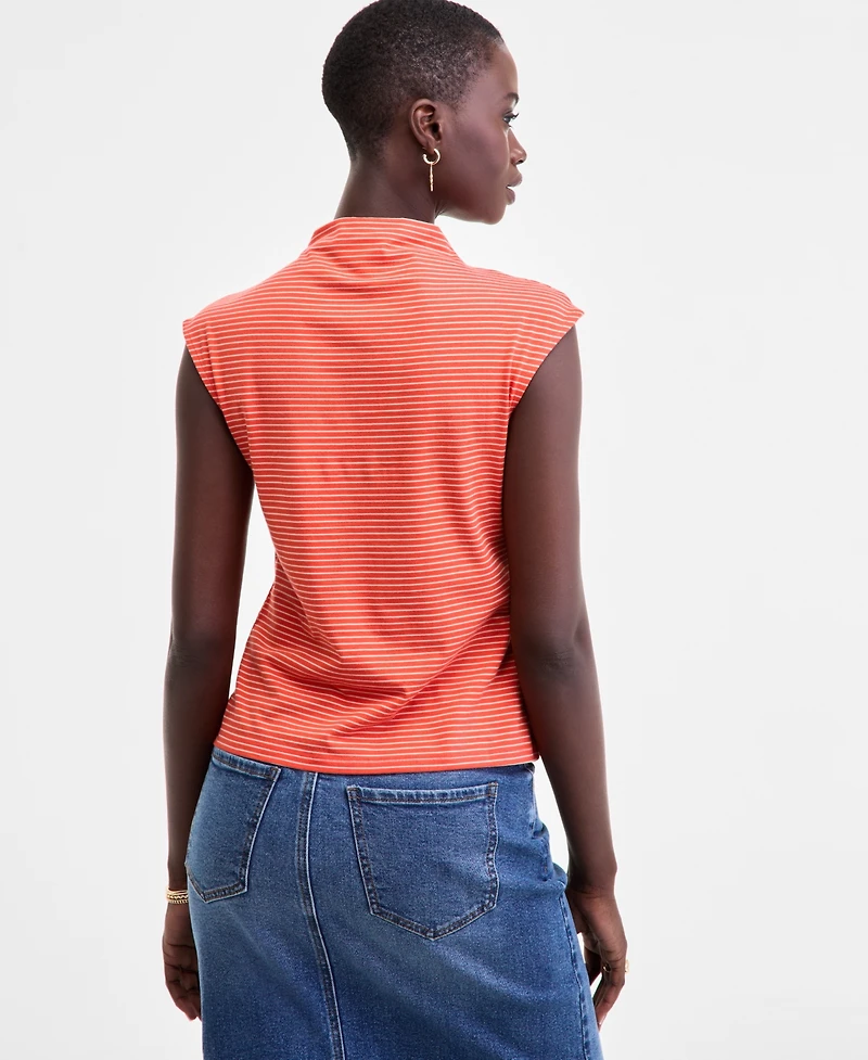 On 34th Women's Funnel Neck Sleeveless T-Shirt, Macy's Exclusive