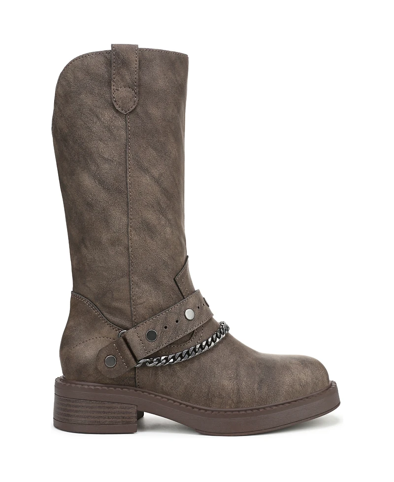 Blowfish Malibu Women's Verona 2 Round Toe Block Heel Tall Boots
