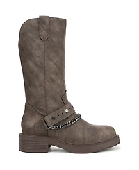 Blowfish Malibu Women's Verona 2 Round Toe Block Heel Tall Boots