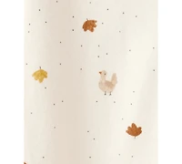 Carter's Baby Thanksgiving Turkey-Print Cotton Long-Sleeve Sleep & Play Footed Coverall