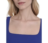 Vince Camuto Women's Square-Neck Midi Bodycon Dress