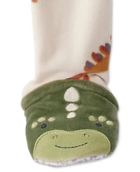 Carter's Baby Boys Dinosaur-Print Long-Sleeve 2-Way-Zip 1-Piece Footed Pajamas