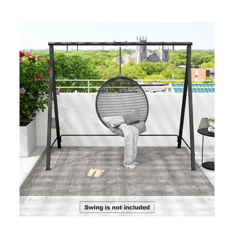 Patio Metal Swing Stand with A-Shaped Structure