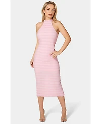 Bebe Women's High Slit Maxi Dress