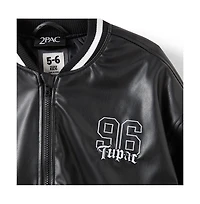 Cotton On Boys License Faux Leather Bomber Jacket