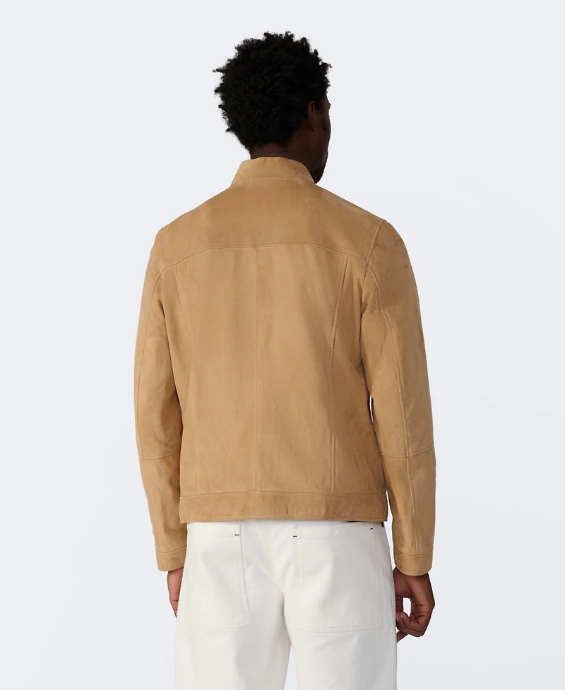 Furniq Uk Men's Suede Bomber Jacket, Created for Macy's