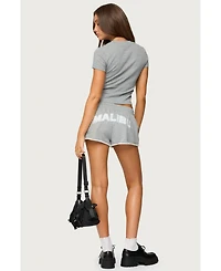 Edikted Women's Pacific Coast French Terry Sweat Shorts