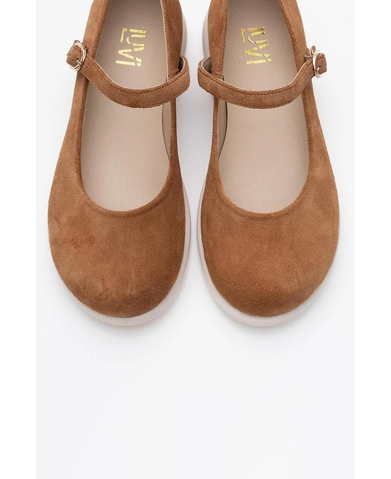 Anisa Leather Strap Flat (Women)