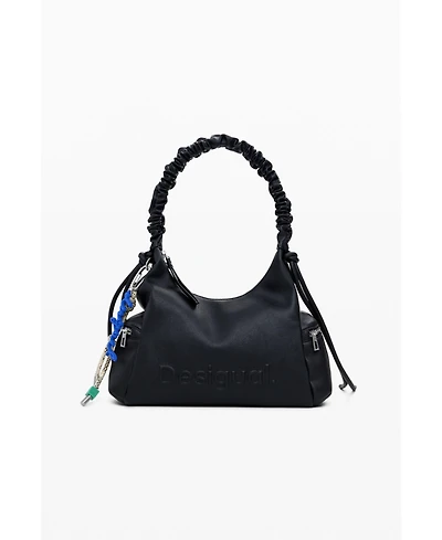 Desigual Women's Medium 3D logo bag with ruched handle