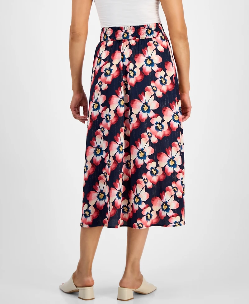 Jm Collection Women's Printed Jacquard Midi Skirt, Macy's Exclusive