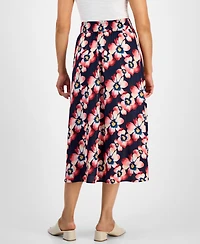 Jm Collection Women's Printed Jacquard Midi Skirt, Macy's Exclusive
