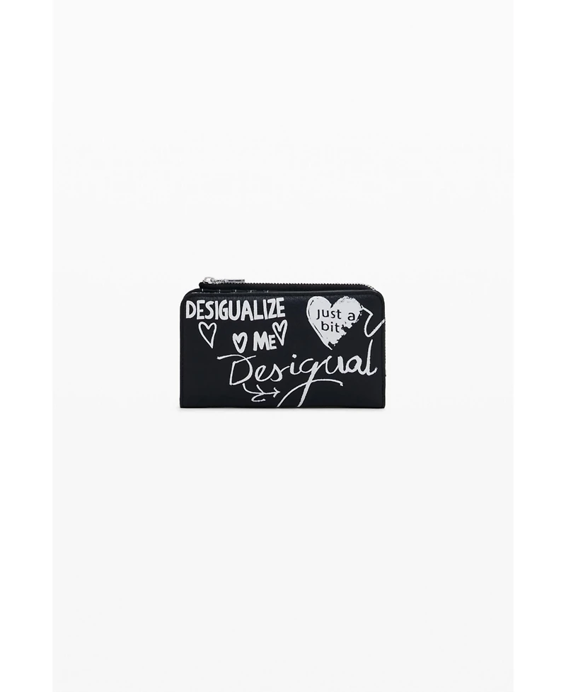 Desigual Women's Medium graffiti faux leather wallet