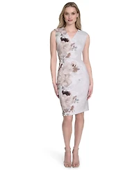 Calvin Klein Women's Sleeveless Scuba Sheath Dress
