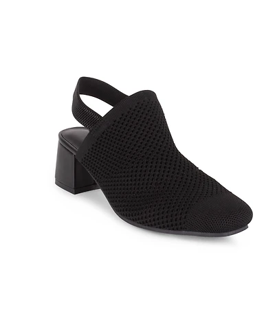 Tahari Women's Acropolis Knit Slip-On Mules