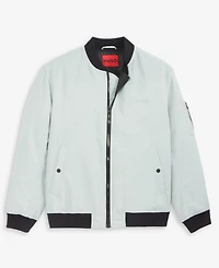 Hugo by Hugo Boss Men's Baken2435 Slim-Fit Satin Bomber Jacket