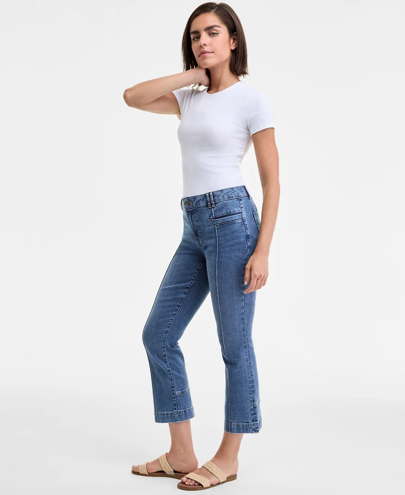 Nautica Jeans Women's Front-Seam Cropped