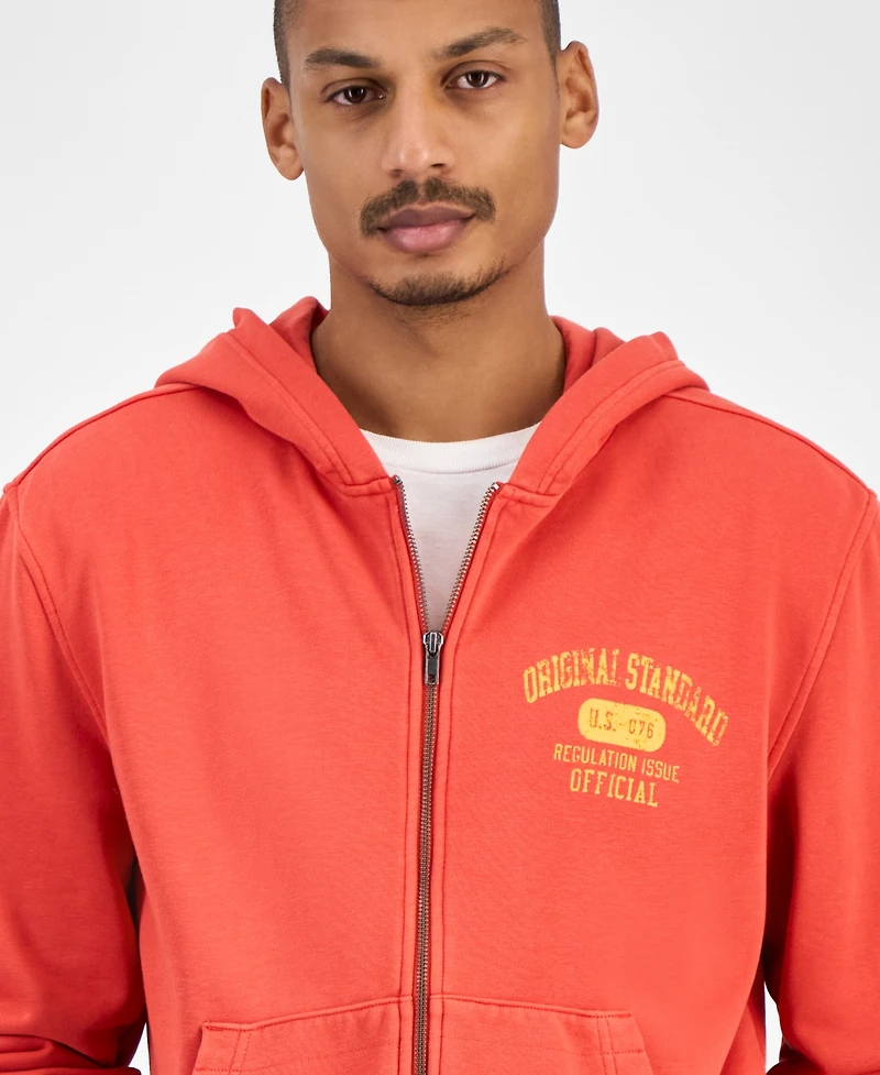 Sun + Stone Men's Graphic Zip Hoodie, Macy's Exclusive