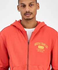 Sun + Stone Men's Graphic Zip Hoodie, Macy's Exclusive