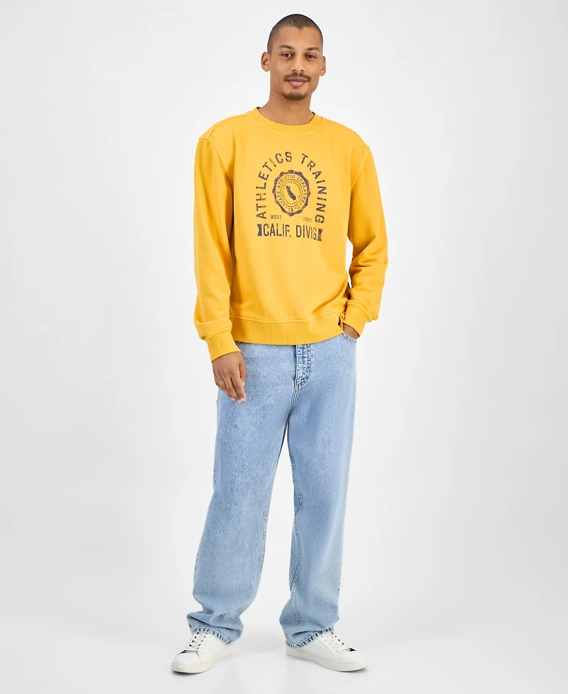 Sun + Stone Men's Athletic Graphic Sweatshirt, Macy's Exclusive