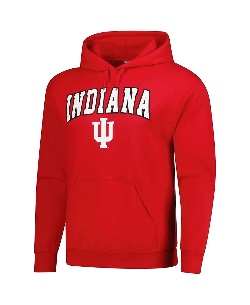Fanatics Unlabeled Men's Crimson Indiana Hoosiers Pullover Hoodie