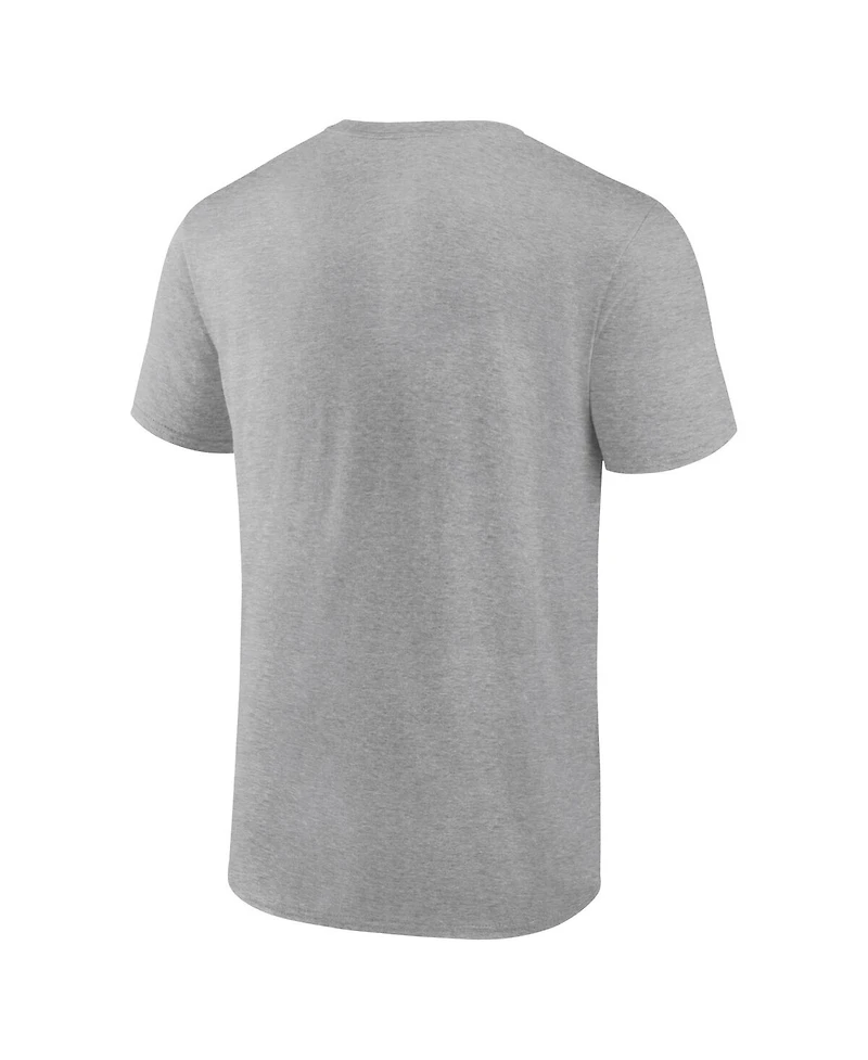 Fanatics Mto Label Men's Heather Gray Texas Longhorns Primary Logo T-Shirt