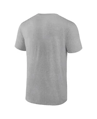 Fanatics Mto Label Men's Heather Gray Texas Longhorns Primary Logo T-Shirt