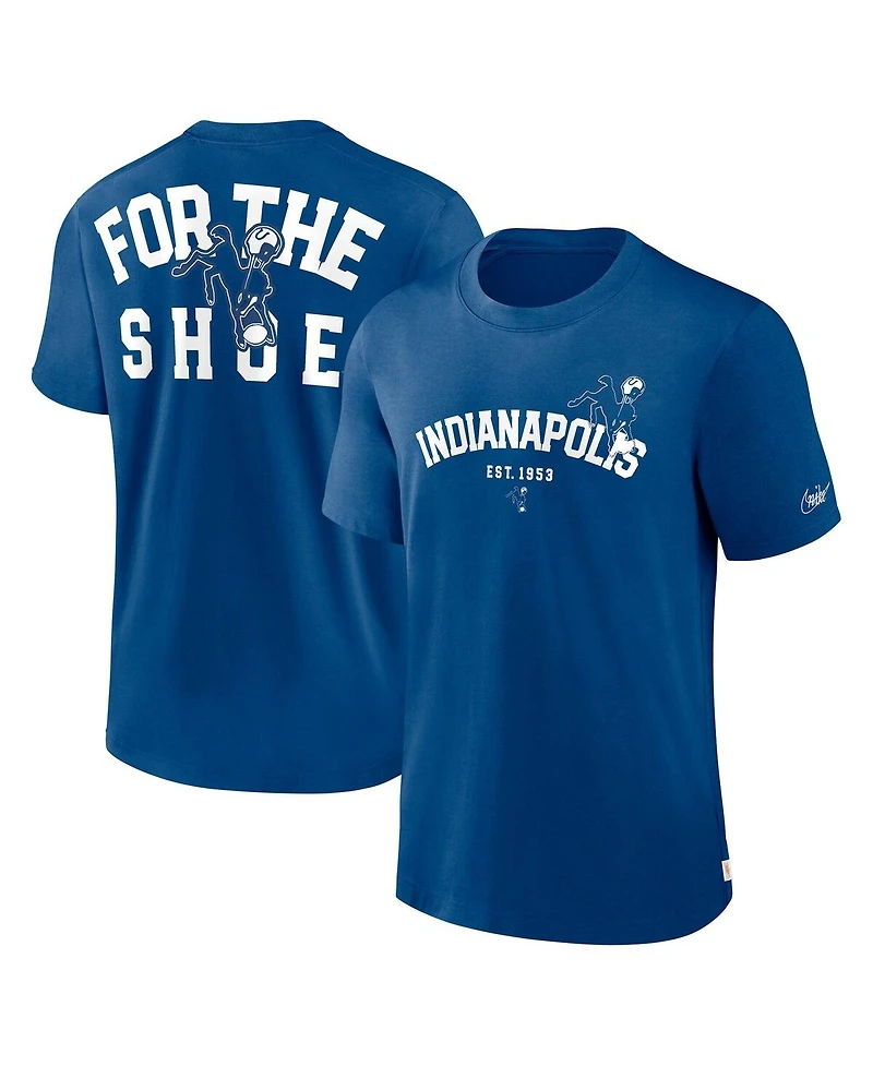Nike Men's Royal Indianapolis Colts Rewind Slogan T-Shirt