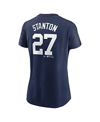 Nike Women's Giancarlo Stanton Navy New York Yankees Fuse Name Number T-Shirt