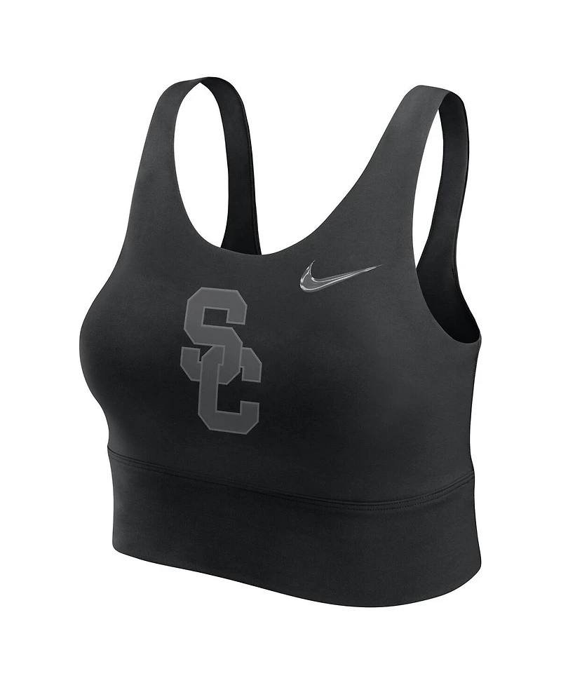 Nike Women's Black Usc Trojans Performance Longline Sports Bra