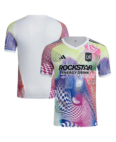 Adidas Men's White Lafc 2025 Pride Pre-Match Jersey
