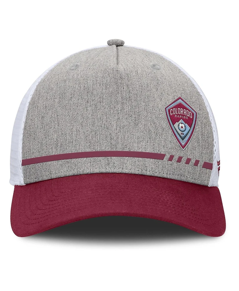 Fanatics Men's Heather Gray Colorado Rapids Low Block Trucker Adjustable Hat