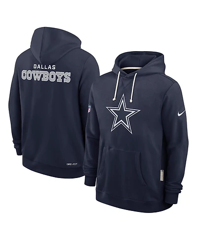 Nike Men's Navy Dallas Cowboys Sideline Initial Home Performance Pullover Hoodie