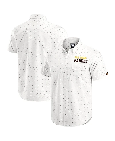 Darius Rucker Collection by Fanatics Men's Cream San Diego Padres Printed Button-Down Shirt