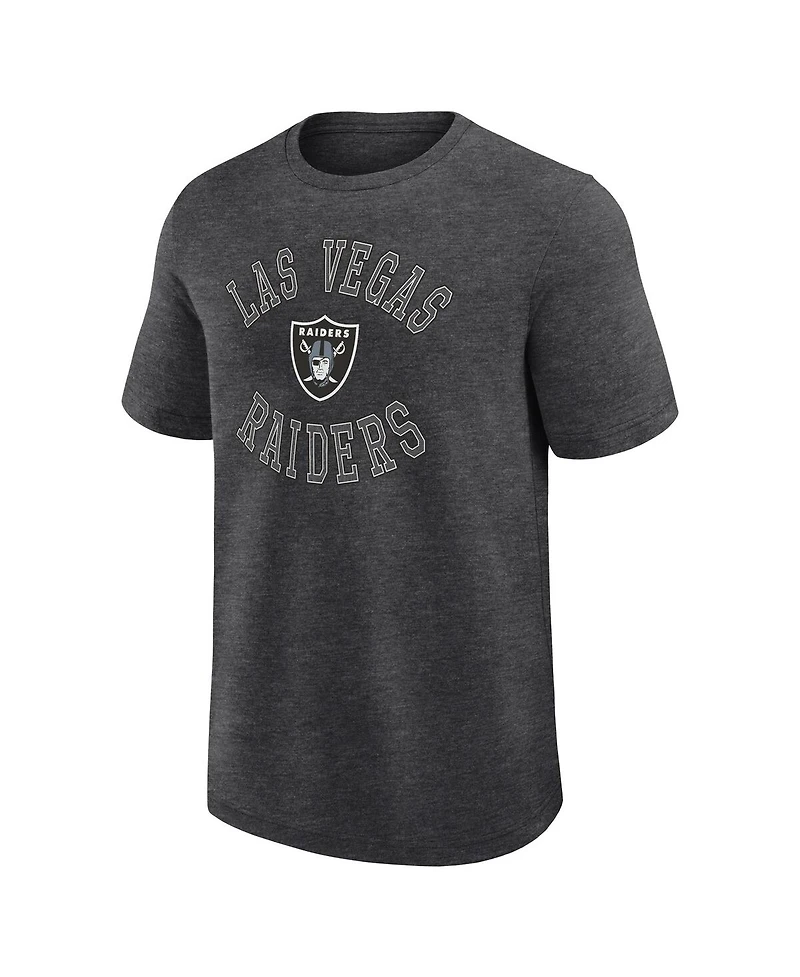 Logo Athletic Men's Heather Charcoal Las Vegas Raiders Success T-Shirt