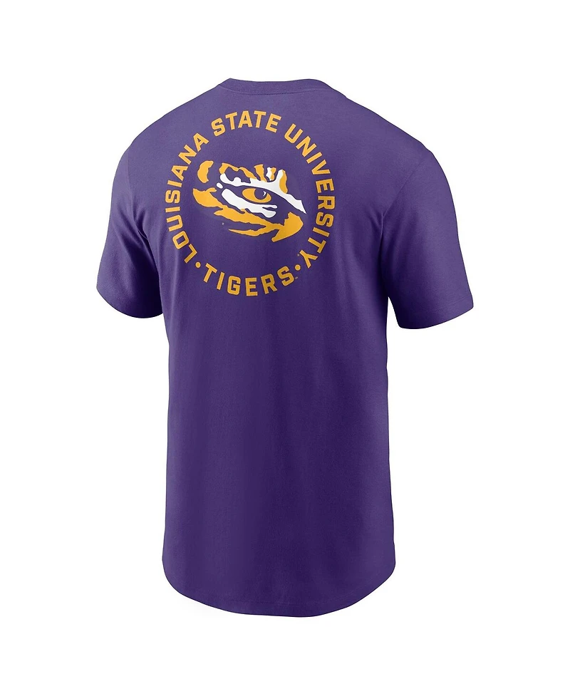 Nike Men's Purple Lsu Tigers Campus 2-Hit T-Shirt