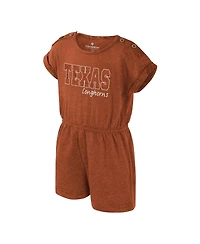 Colosseum Toddler Girls Texas Orange Texas Longhorns Cinder Romper