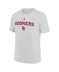 Jordan Men's Ash Oklahoma Sooners 2025 Sideline Velocity Performance T-Shirt