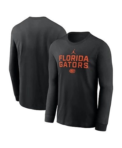 Jordan Men's Black Florida Gators 2025 Sideline Performance Long Sleeve T-Shirt