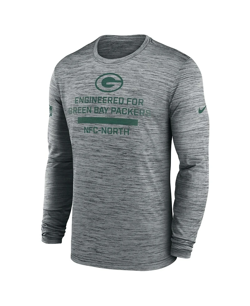 Nike Men's Green Bay Packers Sideline Velocity Performance Long Sleeve T-Shirt