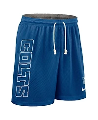 Nike Men's Royal Indianapolis Colts Sideline Reversible Performance Shorts