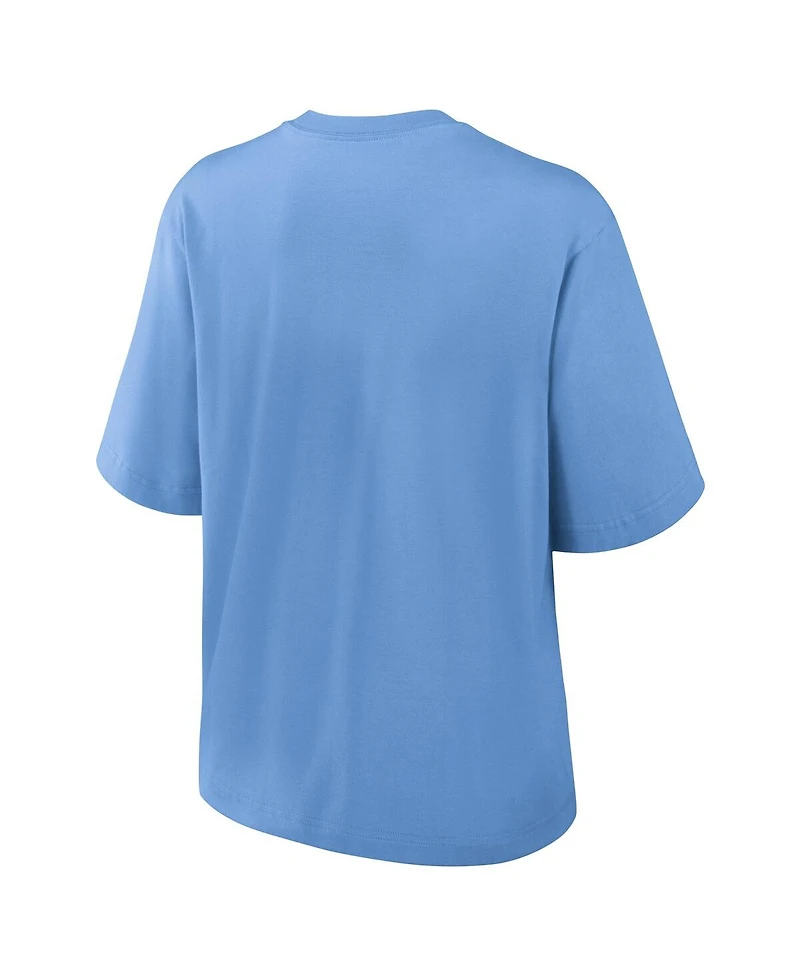 Nike Women's Powder Blue Los Angeles Chargers Glory Arch Boxy T-Shirt