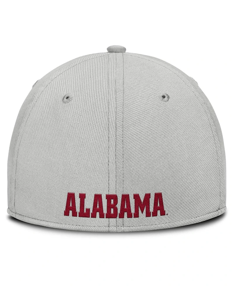 Nike Men's Gray Alabama Crimson Tide Rise Practice Performance Adjustable Hat