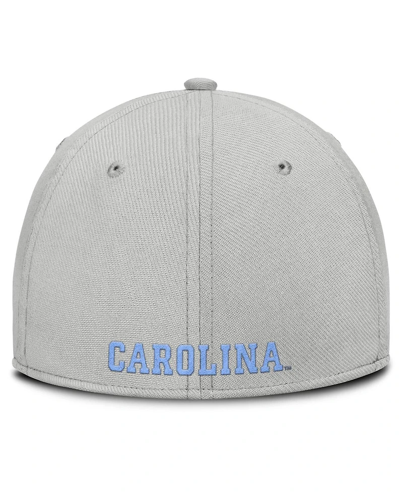 Nike Men's Gray North Carolina Tar Heels Rise Practice Performance Adjustable Hat
