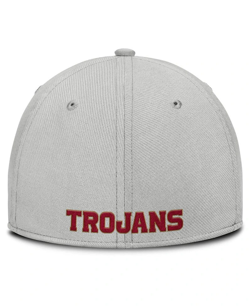 Nike Men's Gray Usc Trojans Rise Practice Performance Adjustable Hat